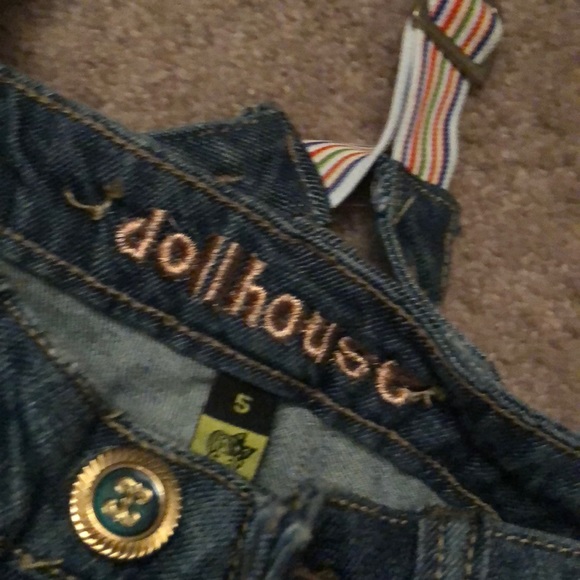 Dollhouse short pants with suspenders - Picture 4 of 6